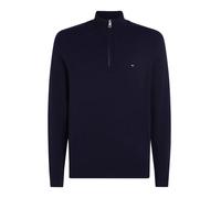 Tommy Hilfiger Herren Troyer mit Wolle LAMBSWOOL ZIP MOCK, marine, Gr. M