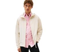 Tommy Hilfiger Herren Übergangsjacke Hooded mit Kapuze, Elfenbein (Newsprint), L