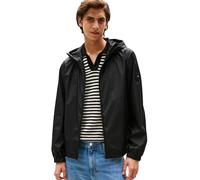 Tommy Hilfiger Herren Übergangsjacke Hooded mit Kapuze, Schwarz (Black), S