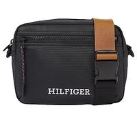 Tommy Hilfiger Herren Umhängetasche Monotype Reporter mit Reißverschluss, Mehrfarbig (Black), Einheitsgröße