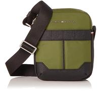 Tommy Hilfiger Herren Umhängetasche TH Elevated Nylon Mini Reporter Klein, Grün (Mentor Green), Einheitsgröße
