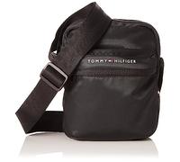 Tommy Hilfiger Herren Umhängetasche TH Skyline Mini Reporter Klein, Schwarz (Black), Einheitsgröße