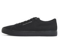 Tommy Hilfiger Herren Vulcanized Sneaker Core Canvas Low Top, Schwarz (Black), 44