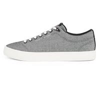 Plateausneaker TOMMY HILFIGER "TH HI VULC LOW CORE CHAMBRAY", Herren, Gr. 42, grau (anthrazit), Textil, meliert, sportlich, Schuhe, Freizeitschuh, Halbschuh, Schnürer in melierter Optik (62656931-42)