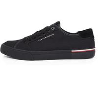 Tommy Hilfiger Herren Vulcanized Sneaker Core Corporate Canvas Low Top, Schwarz (Black), 46