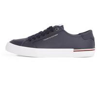 Tommy Hilfiger Herren Vulcanized Sneaker Core Corporate Leather Low Top, Blau (Desert Sky), 45