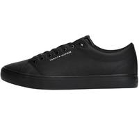 Tommy Hilfiger Herren Vulcanized Sneaker Core Low aus Leder, Schwarz (Black), 41