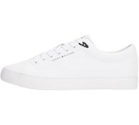 Tommy Hilfiger Herren Vulcanized Sneaker Core Low aus Leder, Weiß (White), 45