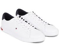 Tommy Hilfiger Herren Sneakers Essential Leather Detail Vulc, Weiß (White), 40