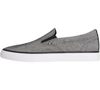 Tommy Hilfiger Herren Vulcanized Sneaker Harlem Slip On ohne Schnüren, Schwarz (Black), 47