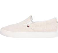 Tommy Hilfiger Herren Vulcanized Sneaker Low Slip On zum Reinschlüpfen, Weiß (Ecru), 46