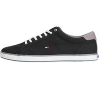 TOMMY HILFIGER Sneaker Schnürer Logo-Detail Baumwolle schwarz 46
