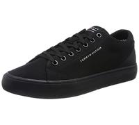 Tommy Hilfiger Herren Vulcanized Sneaker TH Hi Vulc Core Low Canvas Schuhe , Schwarz (Black), 40 EU