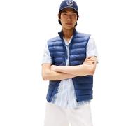 Tommy Hilfiger Herren Weste Packable Recycled Vest Stehkragen, Blau (Faded Indigo), XXL