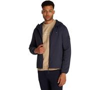 Kurzjacke TOMMY HILFIGER "TECH PACKABLE HOODED JACKET", Herren, Gr. XXL, blau (desert sky), Web, Obermaterial: 100% Polyamid, unifarben, normal hüftlang, elastischer Bund, Jacken, mit Logostickerei (1