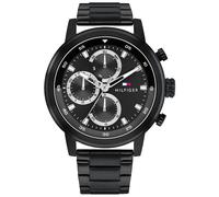 Tommy Hilfiger Herrenuhr ROCKY 1792217 Multifunktionsuhr schwarz Edelstahlarmband Quarz