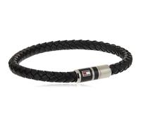 Tommy Hilfiger Herrenschmuck geflochtenes Lederarmband Farbe: Schwarz (Modell: 2790293)