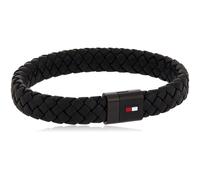 Tommy Hilfiger Herrenschmuck Rundes geflochtenes Lederarmband Farbe: Schwarz (Modell: 2790331)