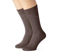 Tommy Hilfiger Herrensocken Baumwollmischung Doppelpack graubraun Größe 43-46
