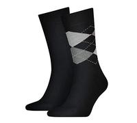 Tommy Hilfiger Herrensocken Doppelpack Uni/Raute Jeans