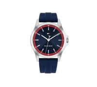 Tommy Hilfiger Herrenuhr 1710738 Kautschuk Blau Zifferblatt Stahl