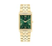Quarzuhr TOMMY HILFIGER "Ben", goldfarben, grün, Armbanduhren, Herren, Quarzuhr, Armbanduhr, Herrenuhr, Edelstahlarmband, analog (84976361-0) goldfarben, grün
