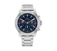 Tommy Hilfiger Multi Zifferblatt Quarz Uhr für Herren mit Silbernes Edelstahlarmband - 1792113