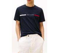 Tommy Hilfiger Hilfiger Chest Insert Navy Blue Größe: M | Basic T-Shirts Outlet | Herren | Blau