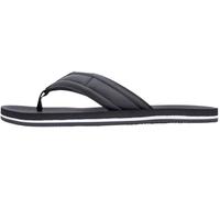 Tommy Hilfiger Hilfiger Herren Gepolsterte Strandsandale FM0FM05801 Flip-Flops, Schwarz (Schwarz), Größe 44
