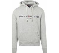 Tommy Hilfiger Herren TOMMY LOGO HOODY Sweatshirt, Grau (Cloud Htr 501), Medium (Herstellergröße:M)