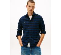 Tommy Hilfiger Hrren Flanellhemd Herren Regular Fit Baumwolle mehrfarbig, XL