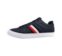 Tommy Hilfiger Herren Court Sneaker Icon Stripes Low Top, Blau (Desert Sky), 42