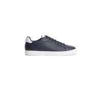 Sneaker TOMMY HILFIGER "ICON COURT LIGHT LEATHER", Herren, Gr. 42, blau (dunkelblau), Leder, Lederimitat, Basic, Schuhe Sneaker, Freizeitschuh, Halbschuh, Schnürschuh mit dezenten Ziernähten (49892267