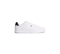 Sneaker TOMMY HILFIGER "ICON COURT LIGHT LEATHER", Herren, Gr. 44, weiß, Leder, Lederimitat, Basic, Schuhe Sneaker, Freizeitschuh, Halbschuh, Schnürschuh mit dezenten Ziernähten (98335528-44) weiß