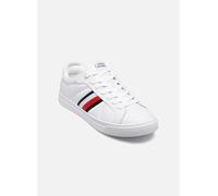 Tommy Hilfiger Herren Court Sneaker Icon Stripes Low Top, Weiß (White), 40