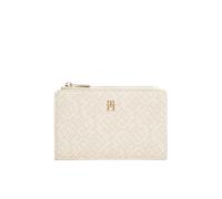 Geldbörse TOMMY HILFIGER "TH ICON BIFOLD WALLET MONOPLAY", Damen, beige, Lederimitat, Kleinlederwaren, Damen Geldbeutel, Portemonnaie mit TH-Schmucklogo (50017263-0) beige