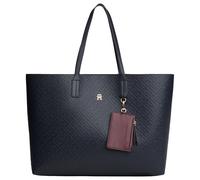 Tommy Hilfiger Tragetasche TH ICON TOTE MONO Damen 50×33×15 cm Dunkelblau Lederimitat Doppelgriff