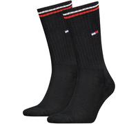 Tommy Hilfiger Socken (Unisex) Tommy Uni TJ Iconic Crew - 2er Pack, Schwarz Gr. 35/38