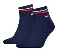 Tommy Hilfiger Unisex Quarter-Socken Navy Größe 39-42