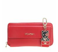TOMMY HILFIGER Iconic Tommy Large Zip Around Wallet with Keyfob L Primary Red