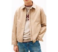 Blouson TOMMY HILFIGER "IVY", Damen, Gr. L, coastal taupe, Web, Obermaterial: 54% Elastomultiester, 46% Polyester, normal normal, Manschette, Jacken Blouson, normale Passorm, elastischer Bund am Saum,
