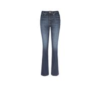 Bootcut-Jeans TOMMY HILFIGER "BOOTCUT RW PATY", Damen, Gr. 26, Länge 34, blau (nos dunkelblau), Denim/Jeans, Obermaterial: 99% Baumwolle, 1% Elasthan, unifarben, casual, bootcut fit lang, Jeans, mit T