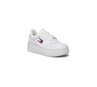 Tommy Hilfiger Jeans Tommy Hilfiger Damen Ledersneaker Weiß - Größe: 38