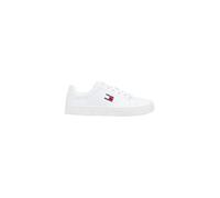 TOMMY JEANS Damen Flatform Sneaker Logo Low Top, Weiß (White), 36
