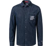 Tommy Hilfiger Jeanshemd Herren Regular Fit Langarm Baumwolle blau, M