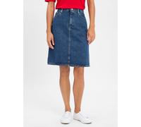 Tommy Hilfiger Damen Jeansrock Dee Straight Knielang, Blau (Dee), 36