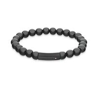 Armband TOMMY HILFIGER "SS24 BEADS, 2790581, 2790582" Armbänder Gr. Edelstahl, schwarz (schwarz, schwarz) Herren Schmuck (22316167-0)