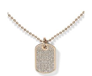 Tommy Hilfiger Jewelry Damen-Kette mit Anhänger Classic Signature Edelstahl Gold 61 cm - 2700749