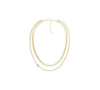 Tommy Hilfiger Jewelry Doppelte Ketten-Halskette für Damen in Gelbgold - 2780980