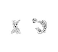 Tommy Hilfiger Jewelry Doppeltes Ketten-Armband oder Halskette für Damen, oder Ohrringe aus Edelstahl mit einem Nautischen Knoten - Erhältlich in Silber, Gold oder Bicolor